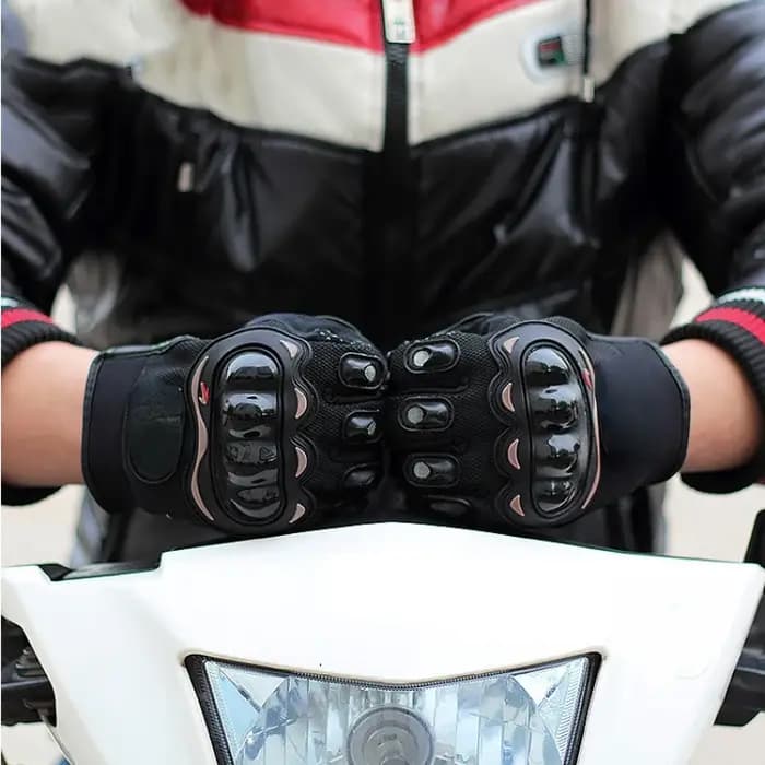 Gants de moto pour hommes, gants de course respirants à doigts fermés pour les sports de plein air et la conduite de crossbike