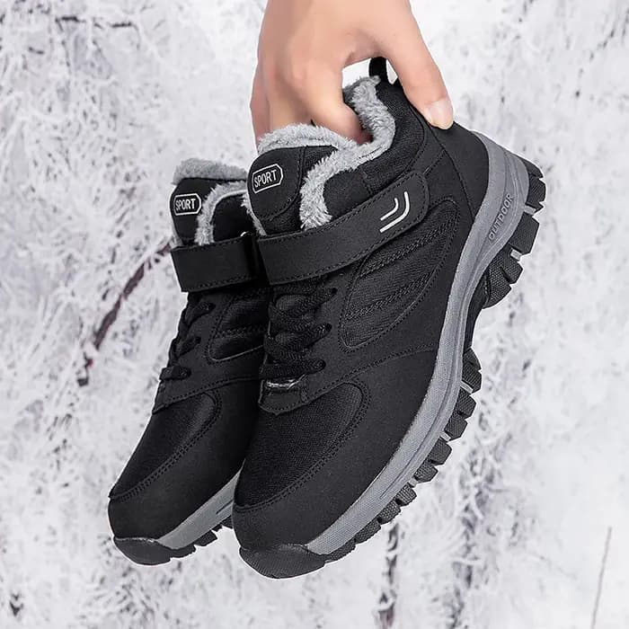 ELUVA bottes d'hiver pour hommes chaussures d'extérieur antidérapantes imperméables thermiques