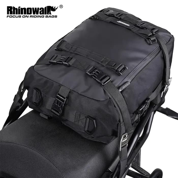 Rhinowalk sac de siège arrière de moto 10/20/30L étanche multifonctionnel selle côté sac à bagages s