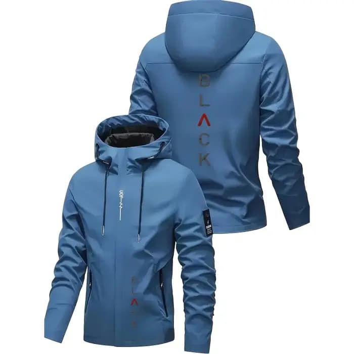 Veste de moto robuste pour hommes, toutes saisons, avec fermeture éclair intégrale, coupe-vent, à capuche, pour les déplacements, les voyages et les activités de plein air