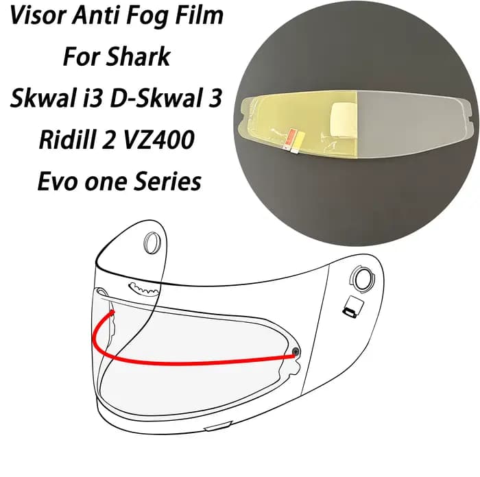 Film de visière pour casque de moto