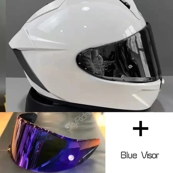 Casque De moto intégral X-15 x-fifteen X-SPR Pro blanc brillant équitation Motocross course