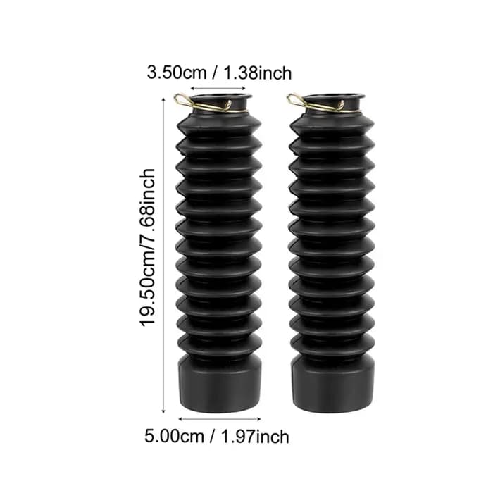 Protecteur de manchon anti-poussière pour moto, 2 pièces, caoutchouc d'amortissement, fourche avant,