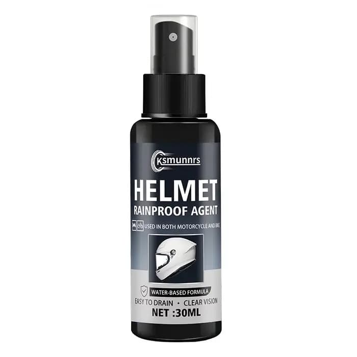Répulsif anti-pluie pour casque de moto