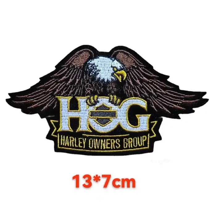 Patch décoratif en cuir pour gilet de moto