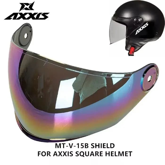 AXXIS MT-V-15/15B casque de moto visière carré ouvert