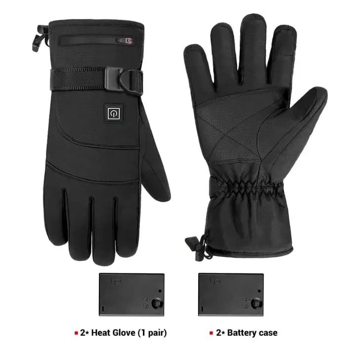 Gants chauffants d'hiver pour hommes et femmes, gants thermiques chauffants pour moto, coupe-vent, gants chauds pour les mains, chauds et imperméables