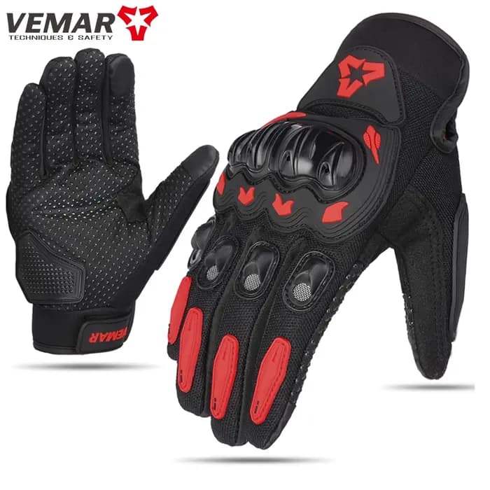 Été nouveaux hommes gants de Moto dur joint écran tactile