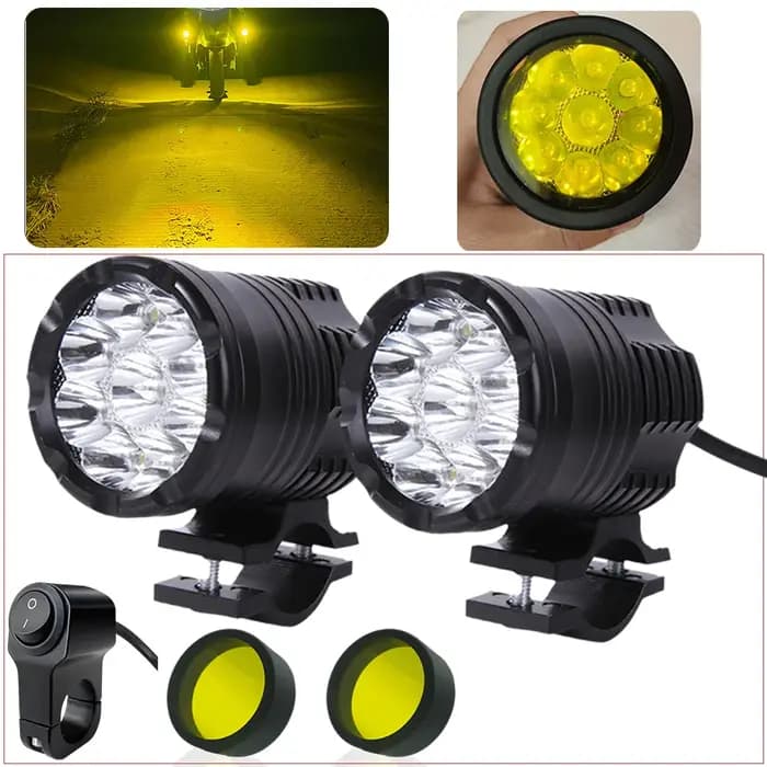 Feux LED supplémentaires pour motos