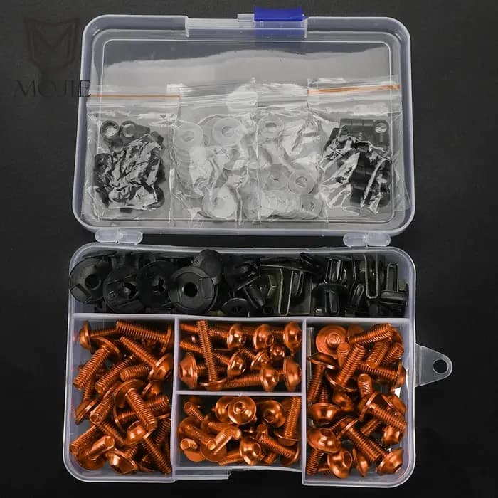 Kit complet de boulons de carénage pour moto