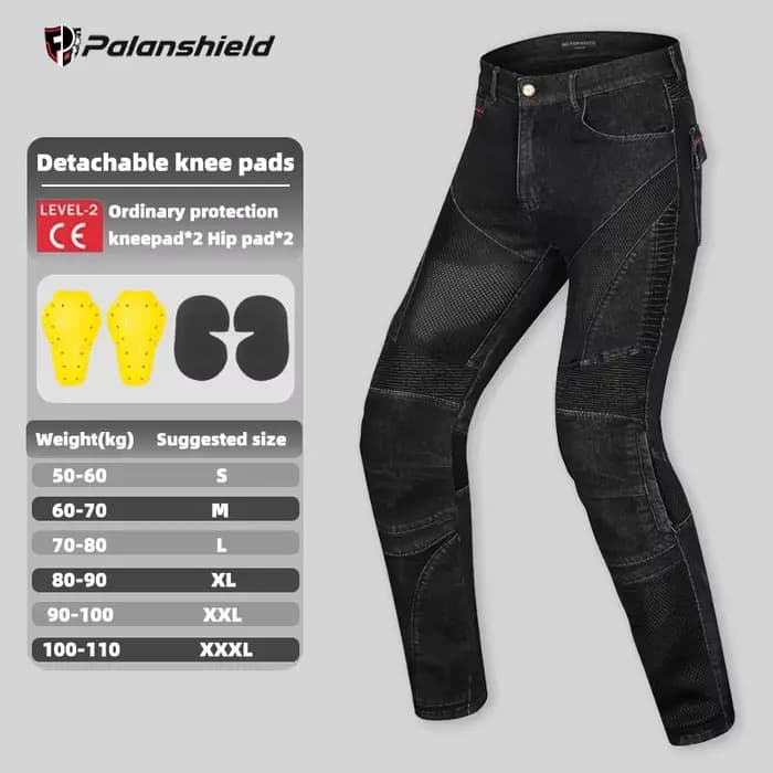 Filet respiratoire d'équitation d'été, jean d'équitation de moto, pantalon d'extérieur pour homme, p