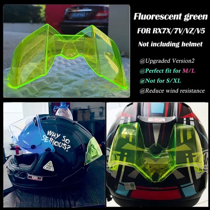 Nouveau Spoiler de Décoration Arrière pour Casque