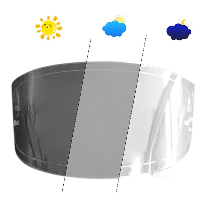 Visière de casque photochromique pour SHOEI Glamster