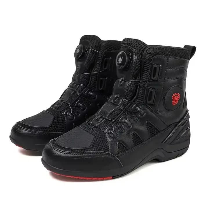 Bottes de motocross pour hommes et femmes, bottes de motard antidérapantes, bottes de moto imperméab