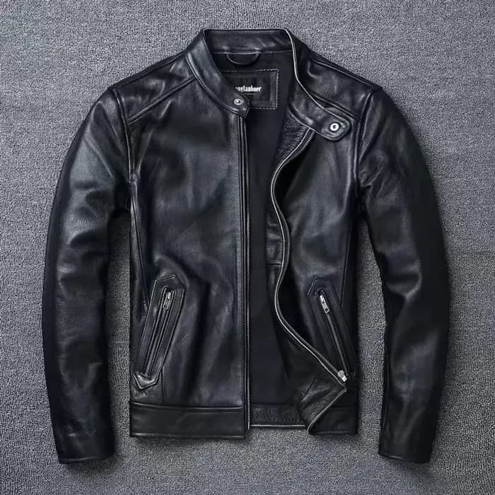 Vestes de course noires Vintage pour hommes