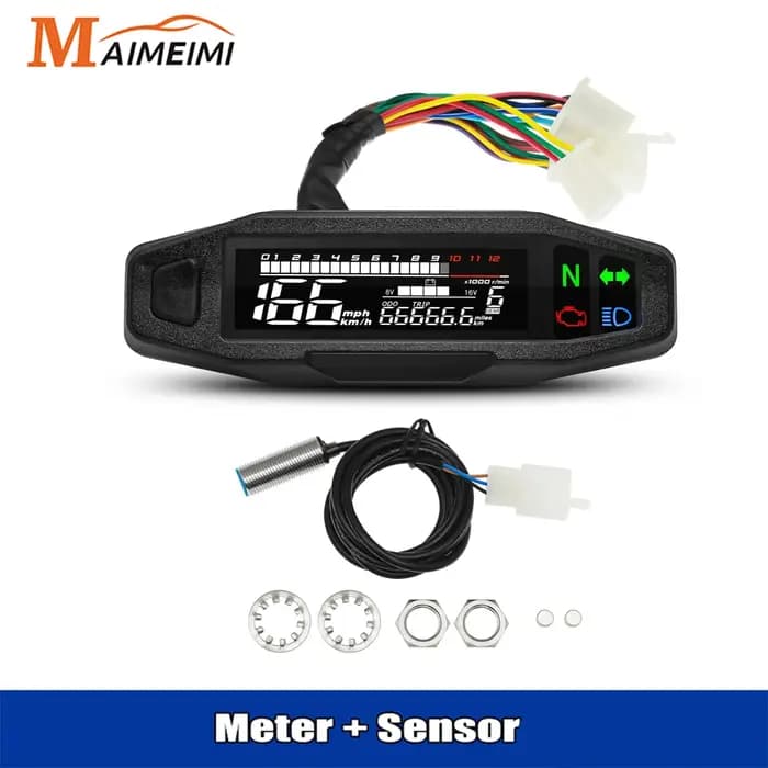 Compteur de vitesse numérique universel pour moto