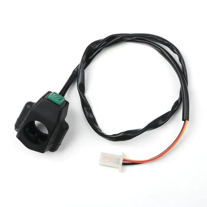 Bouton de poignée de commutateur pour moto, 22mm, pour lampe de travail, montage sur guidon, marche + arrêt, acier inoxydable, étanche, nouveau
