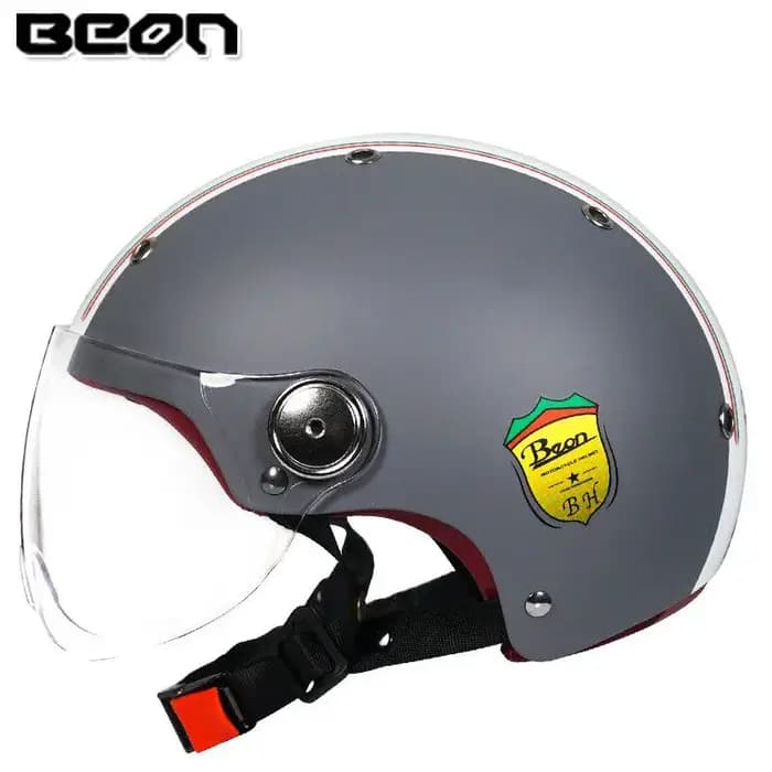 Casque de moto BEON B103 unisexe, demi-casque quatre saisons, casque de sécurité pour véhicule électrique, locomotive, été