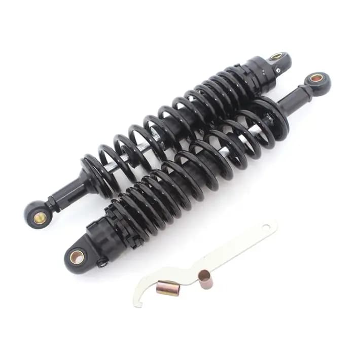 Accessoires de moto 1 paire d'amortisseurs arrière noirs 360mm universels pour Harley Kawasaki Honda Yamaha Suzuki ATV