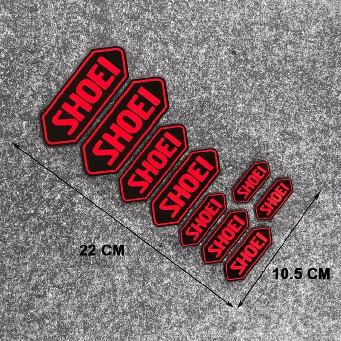 Autocollant de couleur réfléchissante pour casque SHOEI