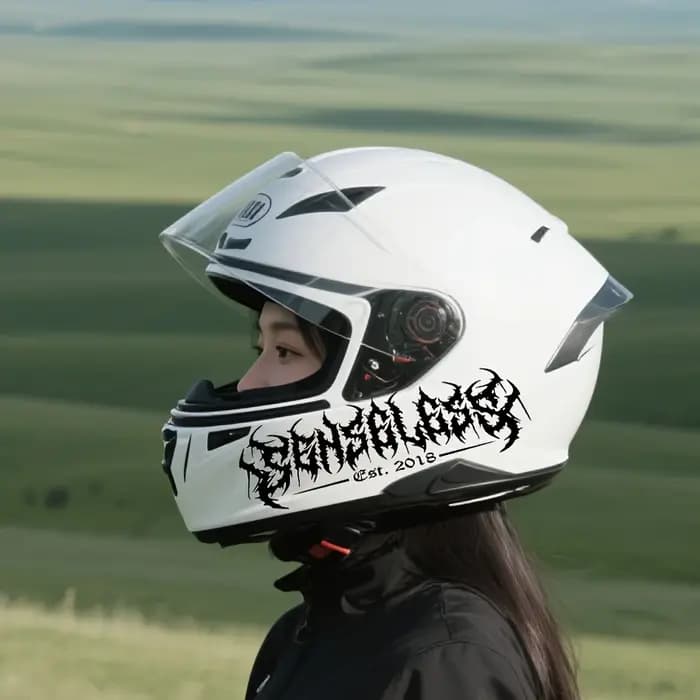 Autocollants pour casque de moto et accessoires de moto