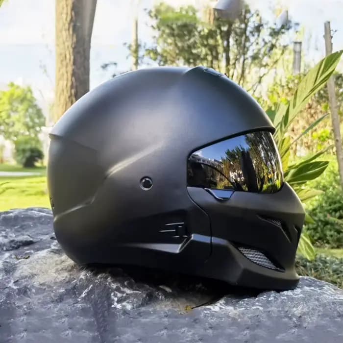 Casque de moto intégral rétro Predator
