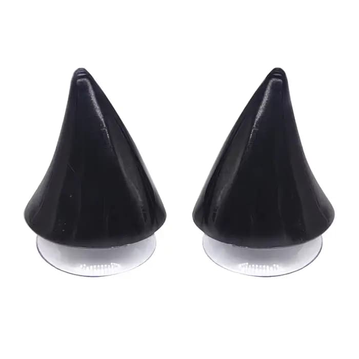 2 Pièces Accessoires de Décoration Personnalisés pour Casque Moto Tout-Terrain : Cornes en Caoutchou