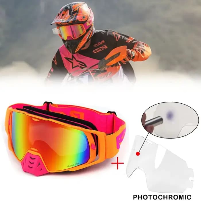 Lunettes de motocross photochromiques