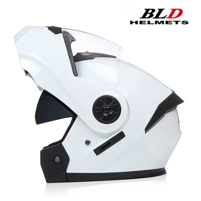 BLD personnalisé Moto casque intégral hommes femmes mode double lentille casques Motocross course modulaire rabattable