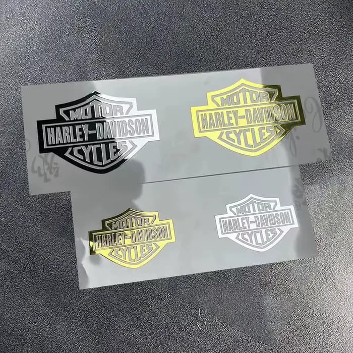 Autocollant personnalisé pour casque de moto en métal