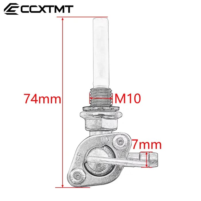 Interrupteur de réservoir de carburant pour moto M10x1.25