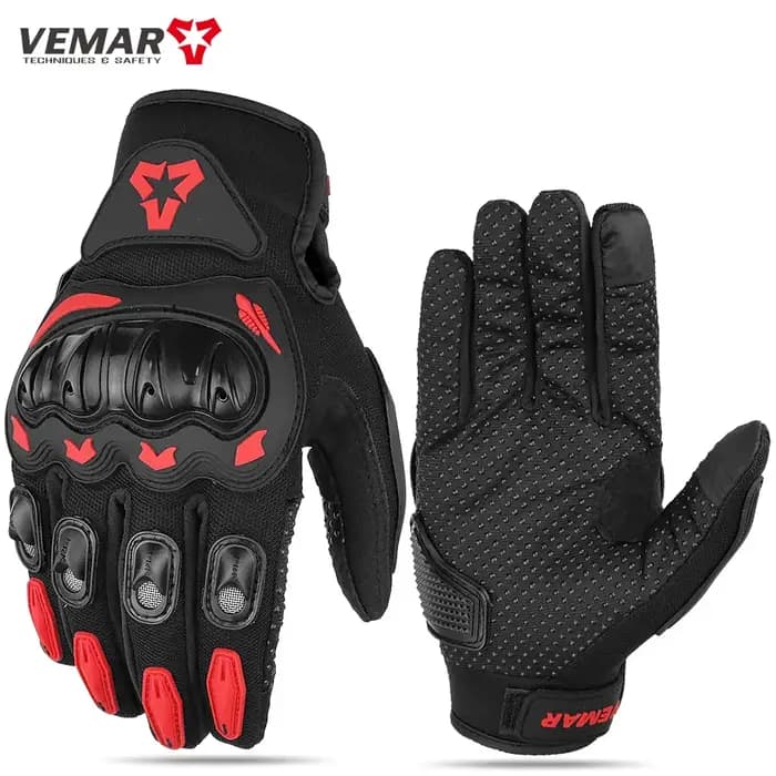 Vemar-Gants de moto respirants à écran tactile pour hommes, gants de course de motocross, gants de vélo en maille, été