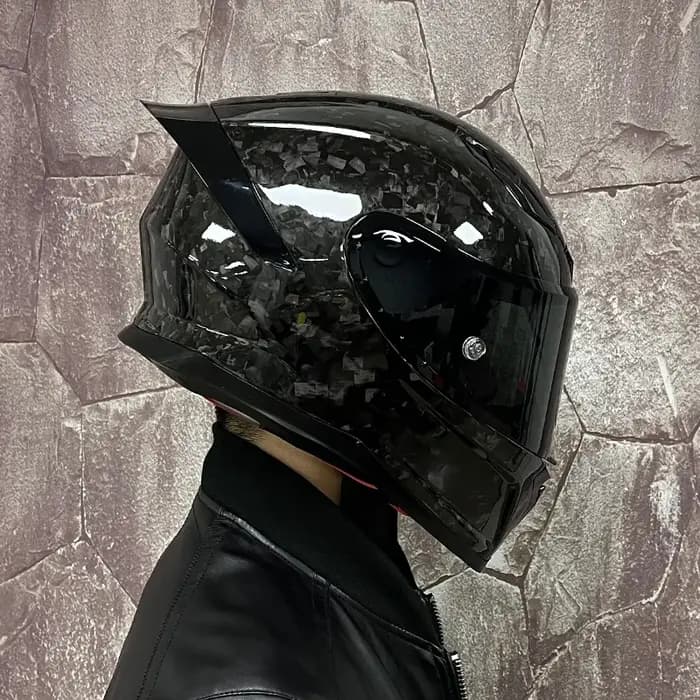 Casque de moto en fibre de carbone Orz-MT30