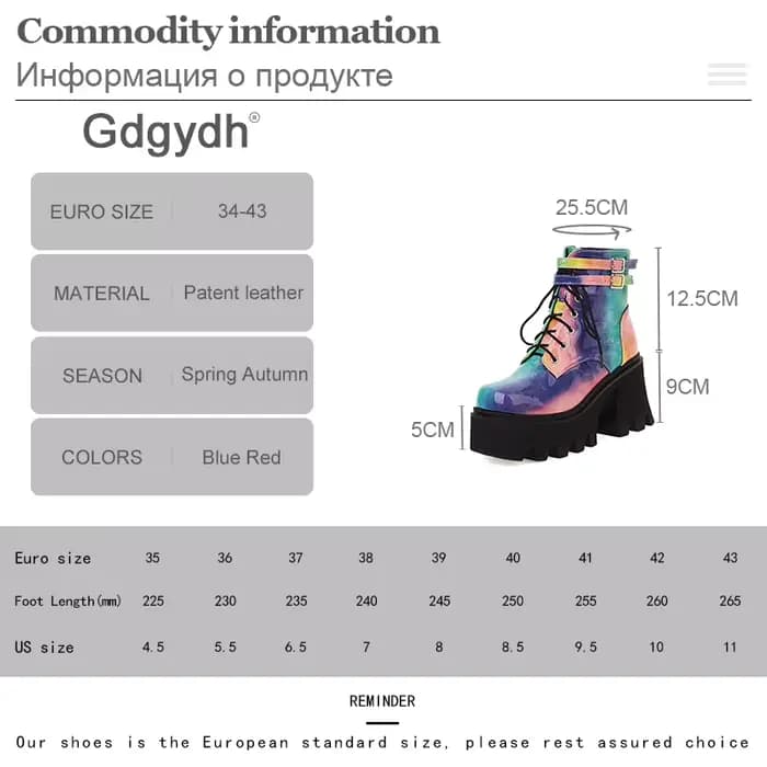 Gdgydh-Bottes de moto colorées pour femmes