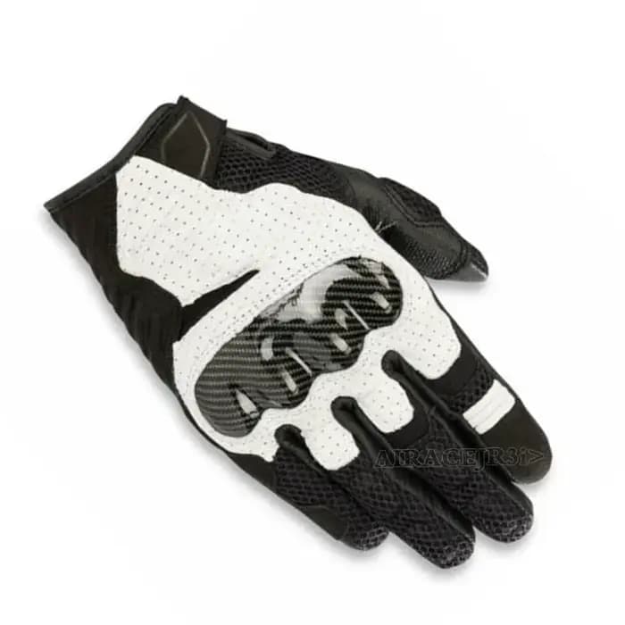 Gants de course Alpine Motos GP Air V2 en cuir ventilé, résistants aux chutes, compatibles écran tactile, en fibre de carbone.