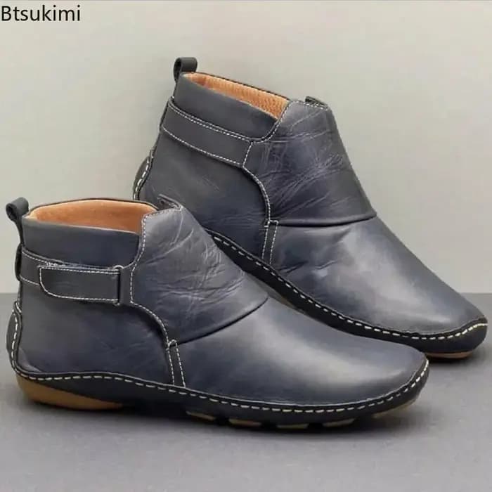 Bottes plates décontractées imperméables pour femmes 2026 – Bottines courtes souples pour l'automne et l'hiver – Chaussures décontractées pour femmes