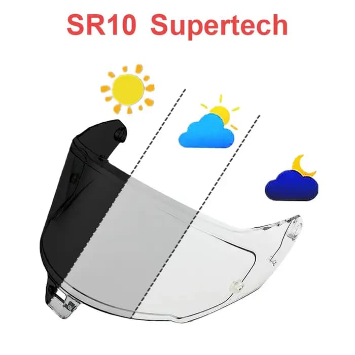 Visière de casque de moto R10 pour casque Alpinestars Supertech R10