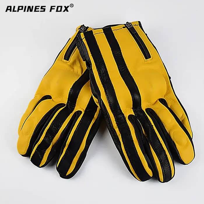 Gants de Moto Vintage doigt complet équipement