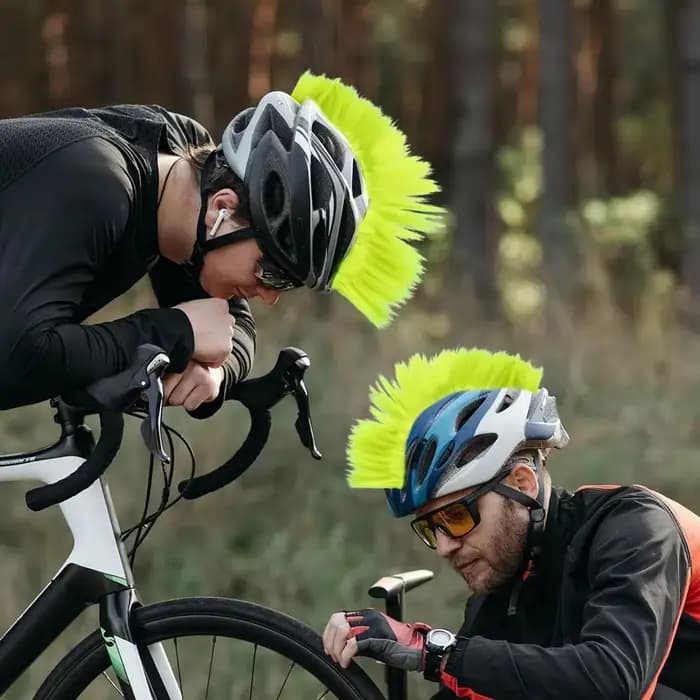 Nouvelles tresses en cheveux Mohawk pour décorations de casque de moto