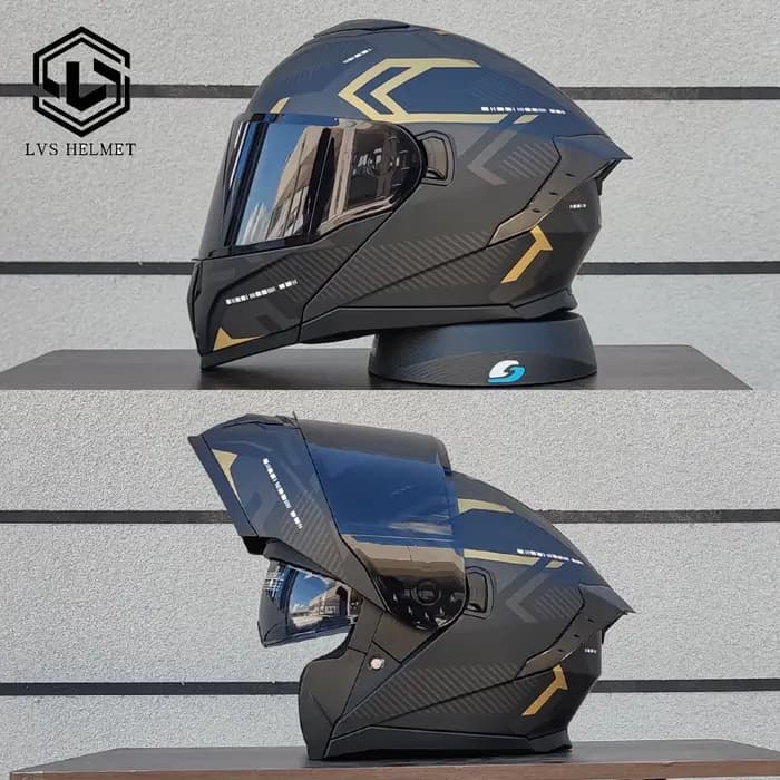 Dernier modèle de casque de moto modulaire à visière rabattable