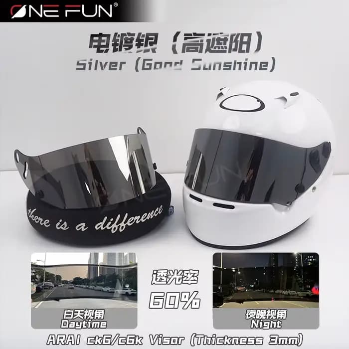 Visière de casque de moto photochromique