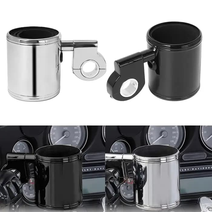 Porte-gobelet réglable pour moto ABS, guidon, bouteille de boisson 22mm-32mm pour Harley Touring Roa