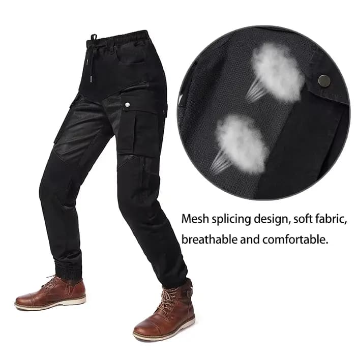 Nouveaux pantalons cargo pour moto d'été pour hommes et femmes