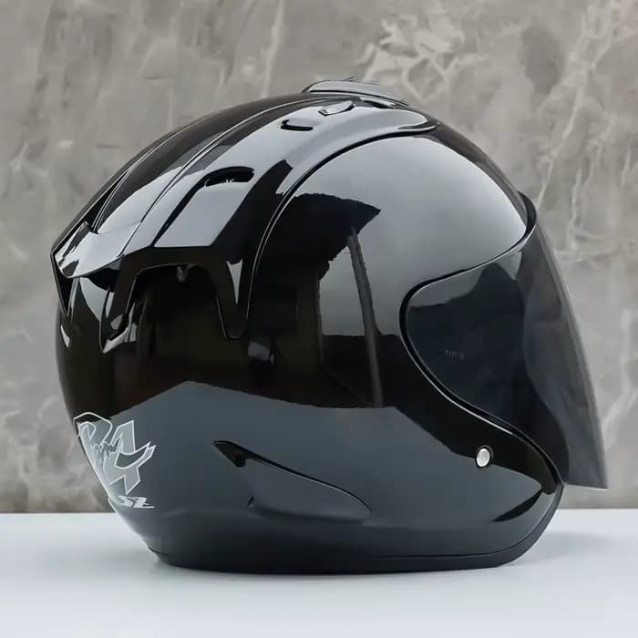 Ram-4-Casque de Moto Noir Brcorporelle