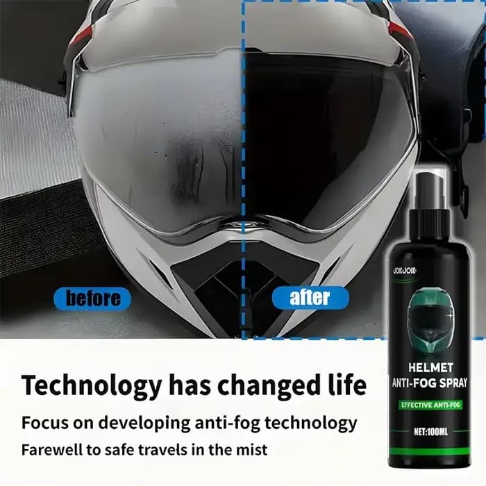 Spray Anti-buée 100ml-visière de casque de moto
