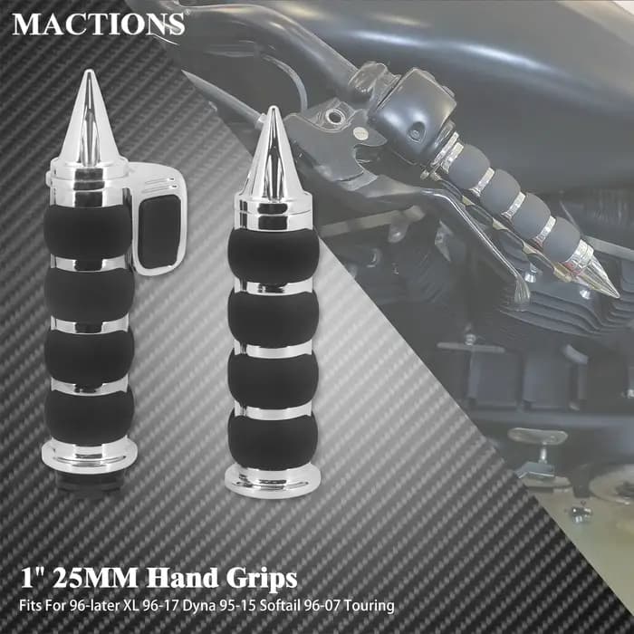 Poignées de moto 1 "25mm, barre de poignée universelle pour Harley Sportster XL1200 Touring Street Glide FLHR Dyna FXDL FLS