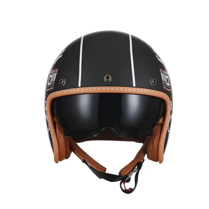 Casque de moto à visage ouvert pour adultes