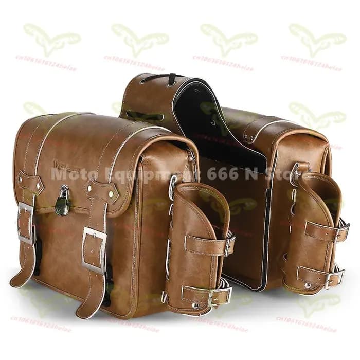 WEST BIKING – sacs de selle en cuir souple Vintage pour moto
