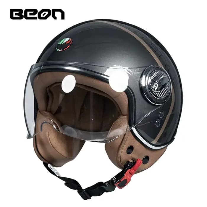 BEON Casque Moto Chopper Vintage