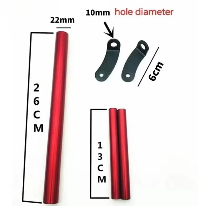 Barre d'extension réglable en longueur pour moto, Scooter, ATV, support de téléphone, barre d'équili